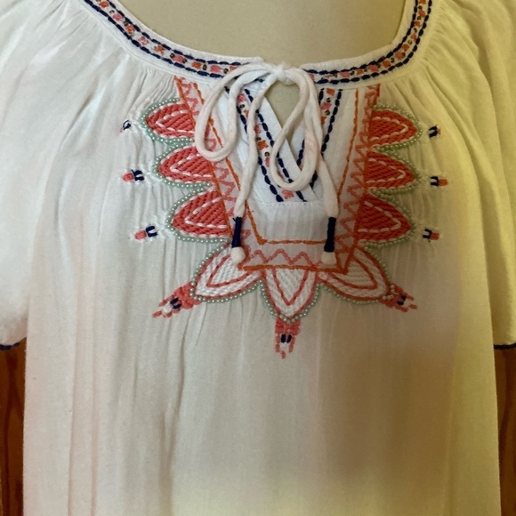 Alya embroidered & beaded peasant top - Picture 7 of 12